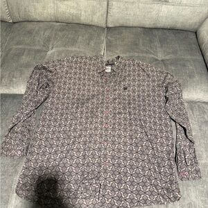 Cinch men’s long sleeve button up shirt